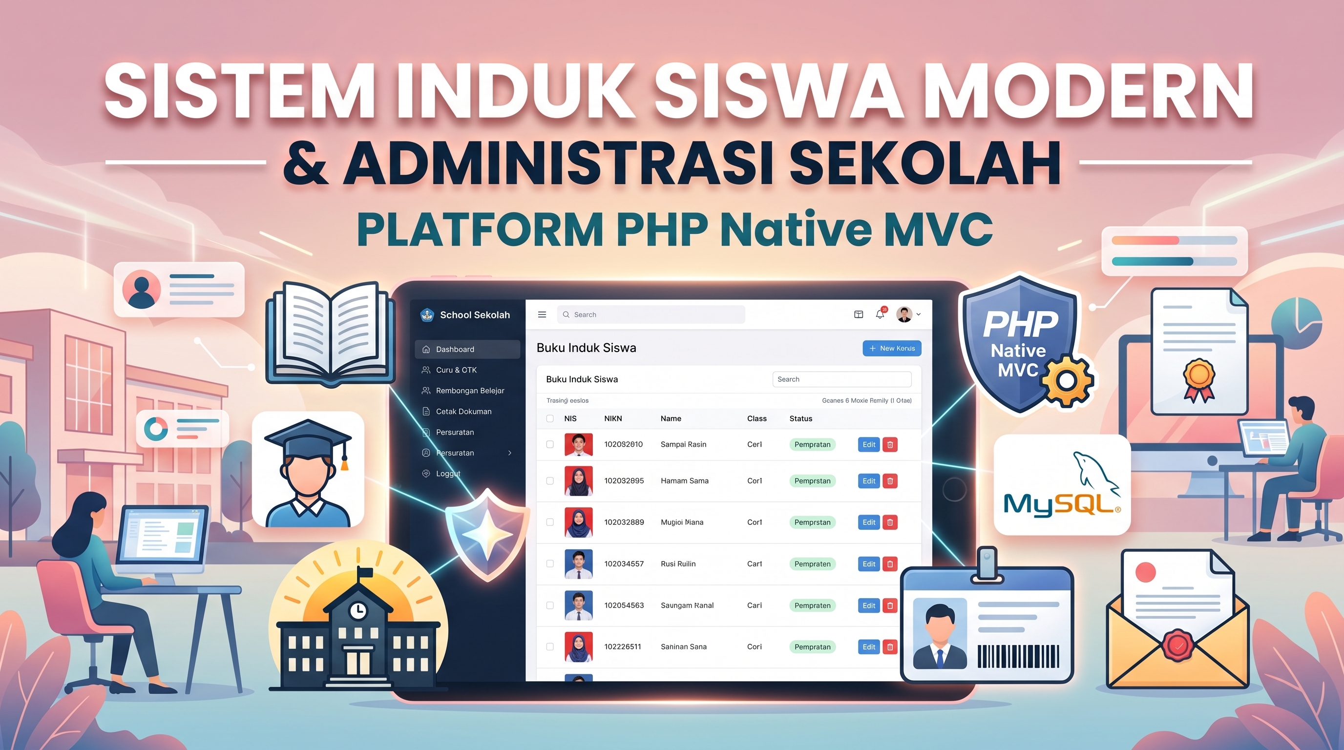 Transformasi Digital Manajemen Sekolah dengan Sistem Informasi Buku Induk Siswa & Administrasi Terintegrasi