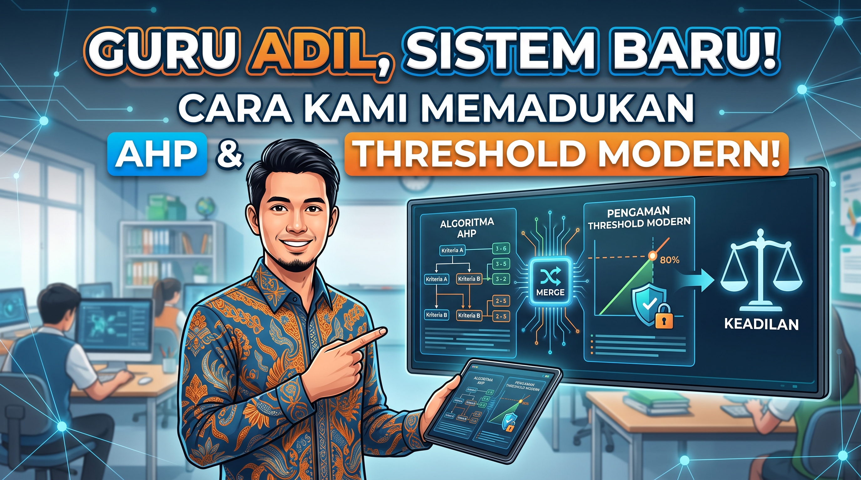 Mengatasi Ketidakadilan Penilaian Guru: Cara Kami Memadukan Algoritma AHP dan Sistem Pengaman 'Threshold' Modern